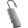 Докинг станция Silicon Power SR30 8 в 1 USB-C, HDMI 4K, USB 3.2, Ethernet Port, MicroSD слот