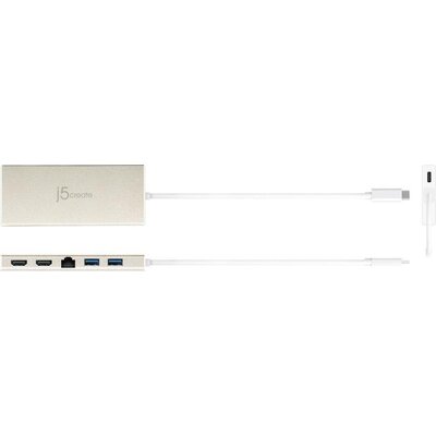 Докинг станция j5 create JCD381, USB-C - 2x HDMI/USB 3.1/PD 2.0/LAN