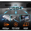 Докинг станция j5create JCD395, USB4 Hub, MagSafe Kit, За MacBook Pro 2021/2022