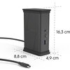 HAMA Докинг станция USB-C "Connect2Office Black", 9 порта, 2x HDMI™, USB-A, USB-C, LAN