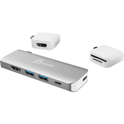 Модулна докинг станция j5create JCD387, 2 модула, USB-C