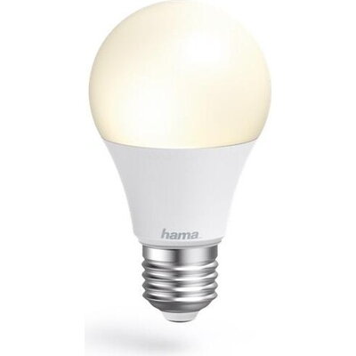 Димираща крушка Hama WLAN, E27, 10W, Гласов контрол, 806lm, Бяла