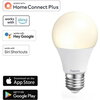 Димираща крушка Hama WLAN, E27, 10W, Гласов контрол, 806lm, Бяла