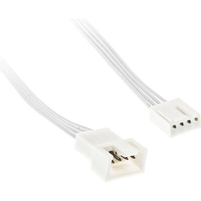 Удължителен кабел Kolink 4-Pin PWM - 30 cm, Бял