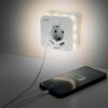 HAMA LED нощна лампа с контакт, 2x USB изхода