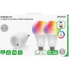 Смарт комплект DELTACO SH-KIT01, Контакт, 2 x LED крушки, Google Assistant, Alexa