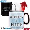 Чаша ABYSTYLE GAME OF THRONES Heat Change Mug Winter is here, Сменящ се цвят, King size, Черен