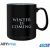 Чаша ABYSTYLE GAME OF THRONES Heat Change Mug Winter is here, Сменящ се цвят, King size, Черен