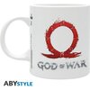 Чаша ABYSTYLE GOD OF WAR, Logo, Порцелан, Бяла