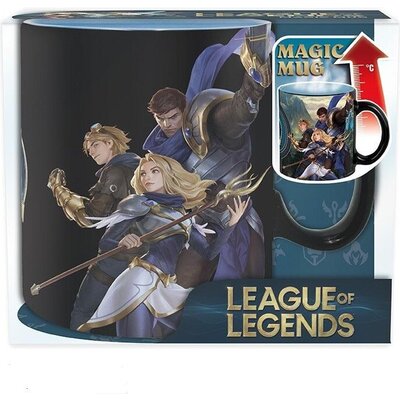 Чаша ABYSTYLE LEAGUE OF LEGENDS Mug Heat Change Group, Сменящ се цвят, King size, Черен