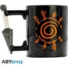 Чаша ABYSTYLE NARUTO SHIPPUDEN - Kunai Konoha, 3D дръжка, 460 ml, Черен