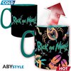 Чаша ABYSTYLE RICK AND MORTY Heat Change Mug Spaceship, Сменящ се цвят, King size, Черен