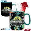 Чаша ABYSTYLE RICK AND MORTY Heat Change Mug Spaceship, Сменящ се цвят, King size, Черен