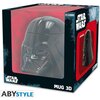 Чаша ABYSTYLE STAR WARS 3D Mug Vader, Черен