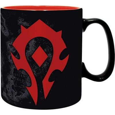 Чаша ABYSTYLE WORLD OF WARCRAFT - Horde, 460 ml, Черен