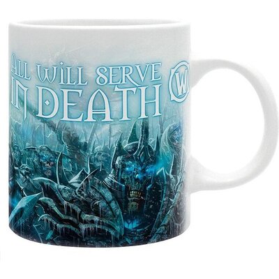 Чаша ABYSTYLE WORLD OF WARCRAFT - Lich King - subli, 320 ml, Бял