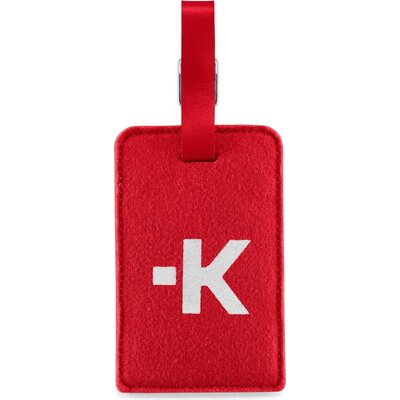 Етикетник за багаж Skross Luggage Tags, Карта за контакт, Червен