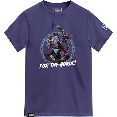 Тениска World of Warcraft For the Horde - Размер XL, Син