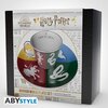 Комплект ABYSTYLE HARRY POTTER Mirror mug & plate set Sorted, Чаша, Подложка с емблеми