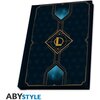 Комплект ABYSTYLE LEAGUE OF LEGENDS - Pck XXL glass + Pin + Notebook "Hextech logo", Многоцветен