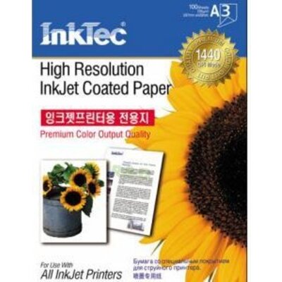 Хартия INTEC Coated Paper, 100sh, A3, 105 g/m2 - Int ITP-7210A3