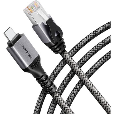 AXAGON ADE-CM15 USB-C 3.2 Gen 1 - RJ-45 cable, Gigabit Ethernet 10/100/1000, 1.5m, braid