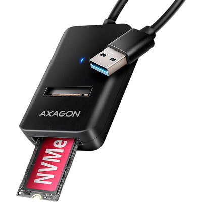 AXAGON ADM2-AM - USB-A - NVMe/SATA SDD Adapter