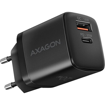 AXAGON ACU-PQ20 wall charger QC3.0/AFC/FCP + PD type-C, 20W, black