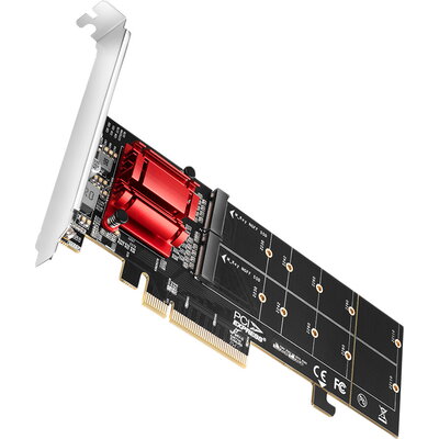 AXAGON PCEM2-ND - PCI-E x8 - 2x NVME controller
