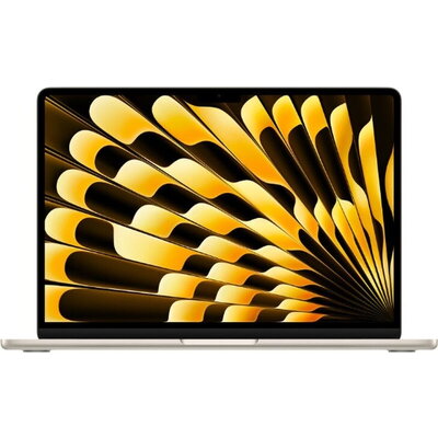 Лаптоп Apple 13" MacBook Air: Apple M3 chip with 8-core CPU and 8-core GPU, 16GB, 256GB SSD - Starlight