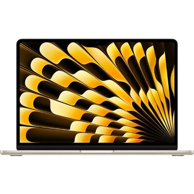 Лаптоп Apple 13-inch MacBook Air: Apple M3 chip with 8-core CPU and 10-core GPU, 24GB, 512GB SSD - Starlight