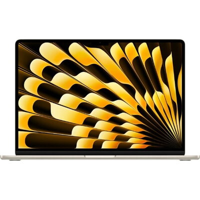 Лаптоп Apple 15" MacBook Air: Apple M3 chip with 8-core CPU and 10-core GPU, 16GB, 256GB SSD - Starlight