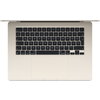 Лаптоп Apple 15" MacBook Air: Apple M3 chip with 8-core CPU and 10-core GPU, 16GB, 256GB SSD - Starlight