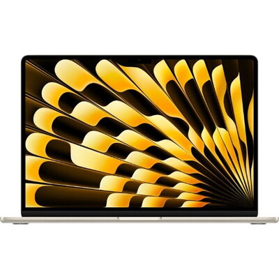 Лаптоп Apple 15" MacBook Air: Apple M3 chip with 8-core CPU and 10-core GPU, 24GB, 512GB SSD - Starlight