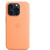 Калъф Apple iPhone 15 Pro Silicone Case with MagSafe - Orange Sorbet