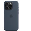 Калъф Apple iPhone 15 Pro Silicone Case with MagSafe - Storm Blue