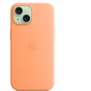 Калъф Apple iPhone 15 Silicone Case with MagSafe - Orange Sorbet