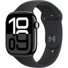 Часовник Apple Watch S10 GPS 46mm Jet Black Alu Case with Black Sport Band - S/M