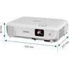 Мултимедиен проектор Epson EB-W53, Projectors, Home entertainment, WXGA, HD ready, 4,000 Lumen- 2,600 Lumen(economy) In accordan