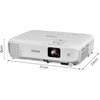 Мултимедиен проектор Epson EB-W06, WXGA (1280 x 800, 16:10), 3700 ANSI lumens, 16 000:1, HDMI, USB, WLAN (optional), Speakers, 2