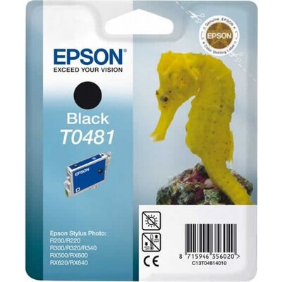 Консуматив Epson T0481 Black Ink Cartridge - Retail Pack (untagged)