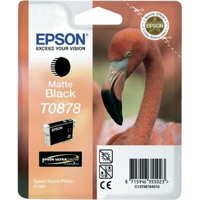 Консуматив Epson T0878 Matte Black Ink Cartridge - Retail Pack (untagged) for Stylus Photo R1900