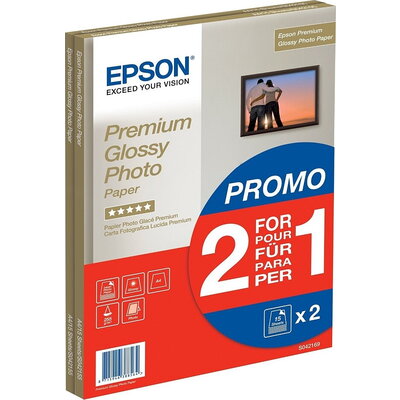 Хартия Epson A4 Premium Glossy Photo Paper 255gsm, 30 sheets