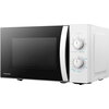 Microwave oven, volume 20L, mechanical control, 800W, 5 power levels, LED lighting, defrosting, cooking end signal, color: White