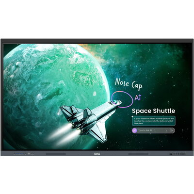Интерактивен дисплей BenQ RE6505E 65",UHD 3840 × 2160 (4K) ,450:1,20W × 2 , Android 16