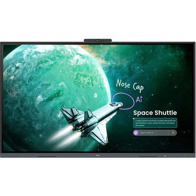 Интерактивен дисплей BenQ RE8605AC, 86", вградена 4K камера, WiFI6, 2x30W