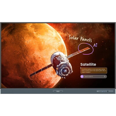 Интерактивен дисплей BenQ RP7505, 75", сензори за качество на въздуха, вграден йонизатор