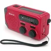 Аварийно AM/FM радио със соларно зареждане Denver SCR-2010MK2, ръчна манивела, вграден фенер и SOS сирена
