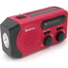 Аварийно AM/FM радио със соларно зареждане Denver SCR-2010MK2, ръчна манивела, вграден фенер и SOS сирена
