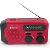 Аварийно AM/FM радио със соларно зареждане Denver SCR-2010MK2, ръчна манивела, вграден фенер и SOS сирена